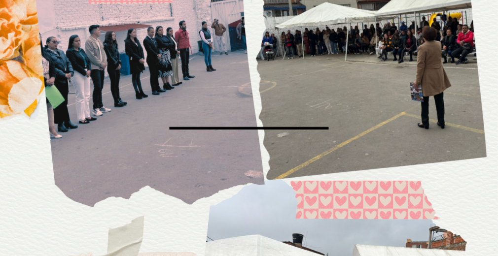 Collage de fotos San Valentín recortes blanco