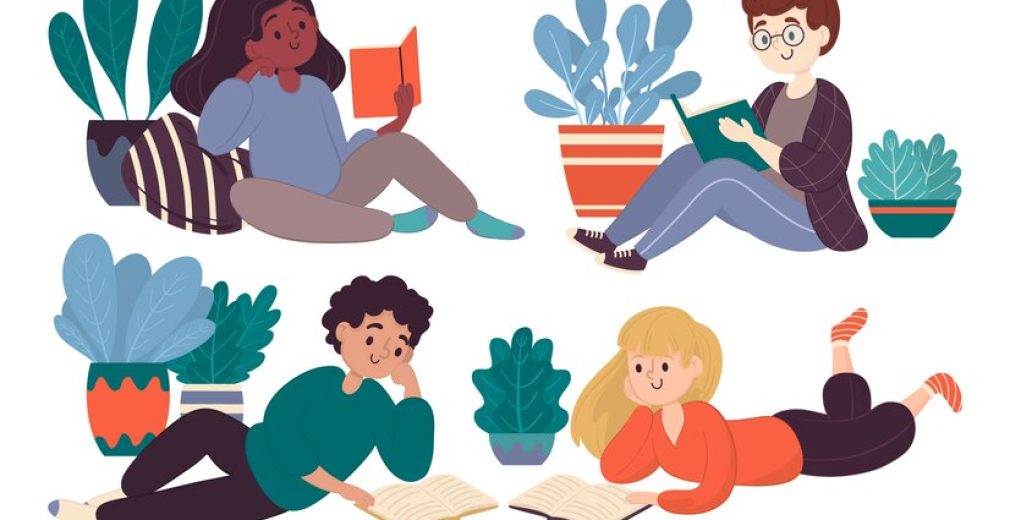 diferentes-jovenes-que-leen-juntos-ilustrados_52683-24586