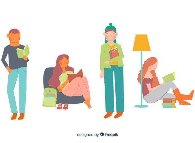 jovenes-leyendo-relajandose_52683-24911